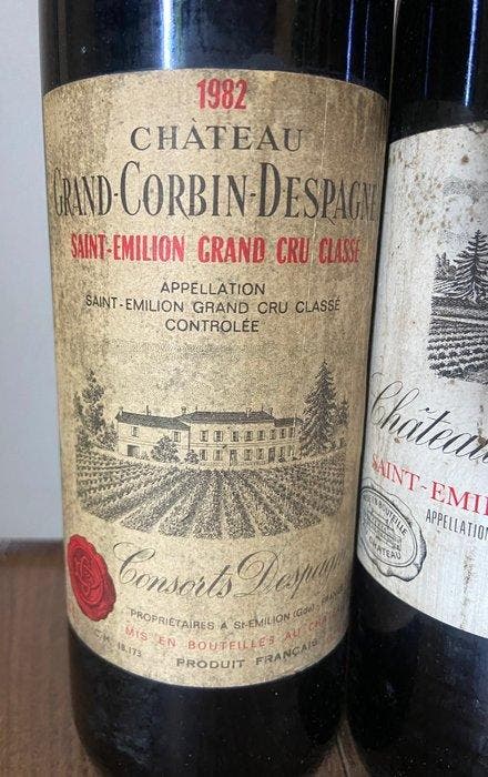 1982 Chateau Grand Corbin Despagne, 1989 Chateau Grand, Collections, Vins