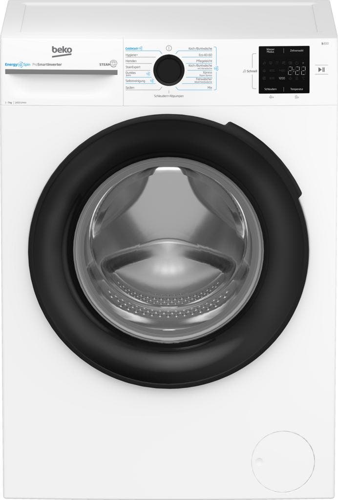 Beko BM3WFU3741X Wasmachine met Fast+ functie 7kg 1400T, Electroménager, Lave-linge, Enlèvement ou Envoi