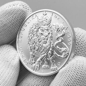 Niue. 5 Dollars 2026 – Czech Lion – 1 oz Silver – 2 Dollars