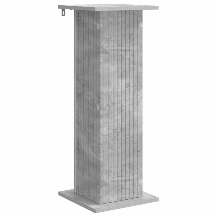 vidaXL Plantenstand Betongrijs 30,5 x 30 x 80,5 cm Bewerkt, Jardin & Terrasse, Bacs à fleurs & Jardinières, Envoi