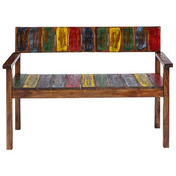 vidaXL Eetkamerstoelen 4 st massief gerecycled hout, Verzenden, Nieuw
