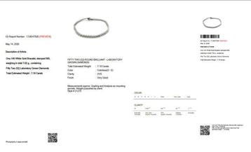 Sans prix de réserve - Bracelet de tennis - 14 carats Or