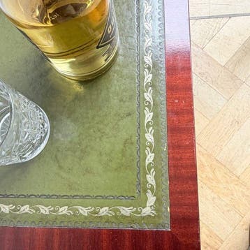 Drankkast - Mahonie, Leder - Drankjes of LP
