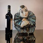 Capodimonte - Beeld, Groot Formaat Capodimonte Pierrot Buste, Antiek en Kunst