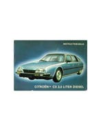 1981 CITROEN CX 2.5 LITER DIESEL INSTRUCTIEBOEKJE NEDERLANDS, Ophalen of Verzenden