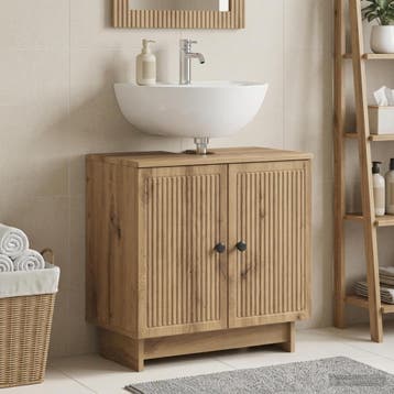 vidaXL Wastafel kabinet voor de badkamer EDE Artisanaal, Verzenden, Nieuw
