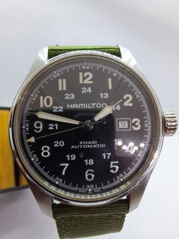 Hamilton - Khaki Field Automatic – H706250 – ETA 2824-2 – 44, Nieuw
