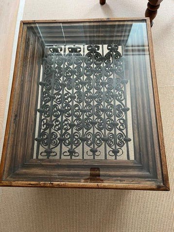 Salontafel - Teak - Indiase raamrooster tafel