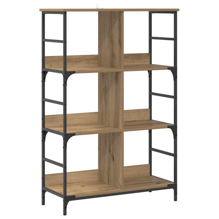 vidaXL Boekenplank Artisanaal eiken 78,5 x 33 x 117,5 cm, Huis en Inrichting, Kasten | Boekenkasten, Nieuw, Verzenden