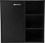 2dekans | Wastafel onderkast - badkamermeubel - zwart, Ophalen of Verzenden