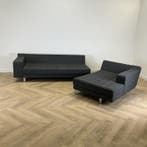 Naughtone Clyde hoekbank (bxd) 296x130 cm, grijs, Gebruikt