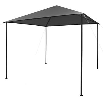 vidaXL Prieel 180 g/m² 3x3 m stof en staal antraciet, Verzenden