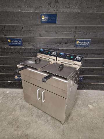 Friteuse | Maxima | met tapkraan | 2x16 L | 400V | horeca, Nieuw in verpakking, Fornuis, Frituur en Grillen
