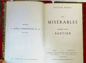 Victor Hugo - PREMIERE EDITION IN-12 LES MISERABLES VICTOR, Antiek en Kunst