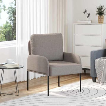 vidaXL bank / zetelen Taupe 60 x 56 x 80 cm Multiplex, Verzenden, Nieuw