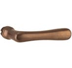 Enkele deurklink Linea rechts messing antiek brons, Nieuw