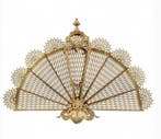 Accessoire de cheminée - Queue de paon - Laiton, Métal -, Antiquités & Art