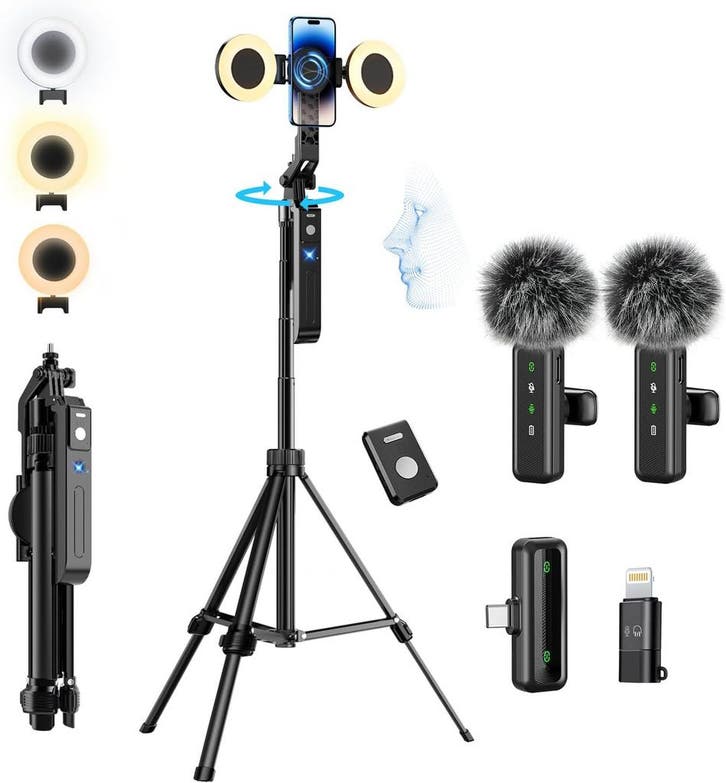 Vlogging Kit 180cm Statief | Tweede kansje | OP = OP, TV, Hi-fi & Vidéo, Photo | Studio photo & Accessoires, Envoi