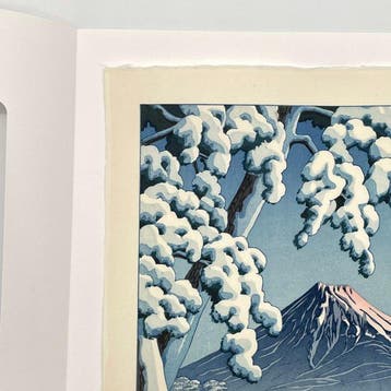 Fuji no yukihare  () - Kawase Hasui (1883-1957) -