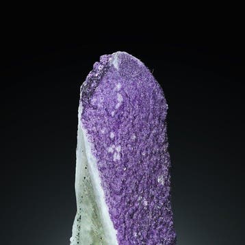 Sans réserve. Fluorite violette sur Quartz chandelle