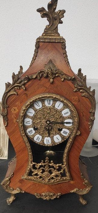 Pendule à balancier Louis XV - Palissandre - 1970-1980