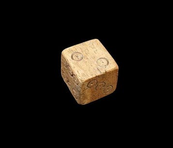 Oud-Romeins Been Dobbelstenen Gooien - 14 mm (Zonder