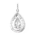 Zonder minimumprijs - Hanger - 14 karaat Witgoud - 2.35ct.