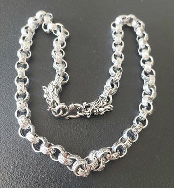 Sans prix de réserve - Collier Argent, 95 grammes, Handtassen en Accessoires, Kettingen, Nieuw