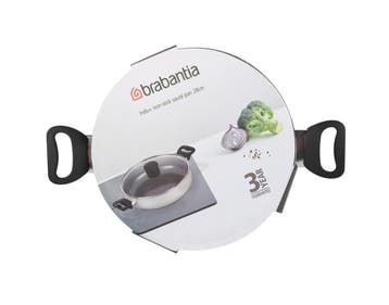 Brabantia Indu+ hapjespan 28cm | Retourdeal 40% korting, Huis en Inrichting, Keuken | Potten en Pannen, Verzenden, Nieuw