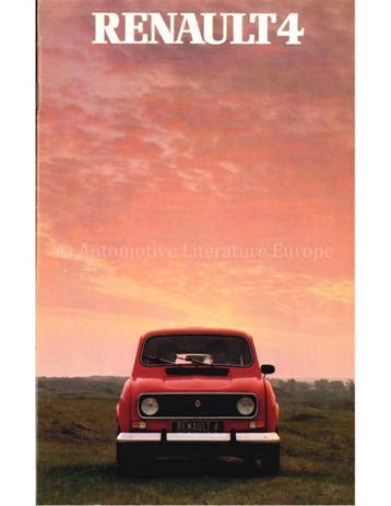 1982 RENAULT 4 BROCHURE NEDERLANDS, Nieuw