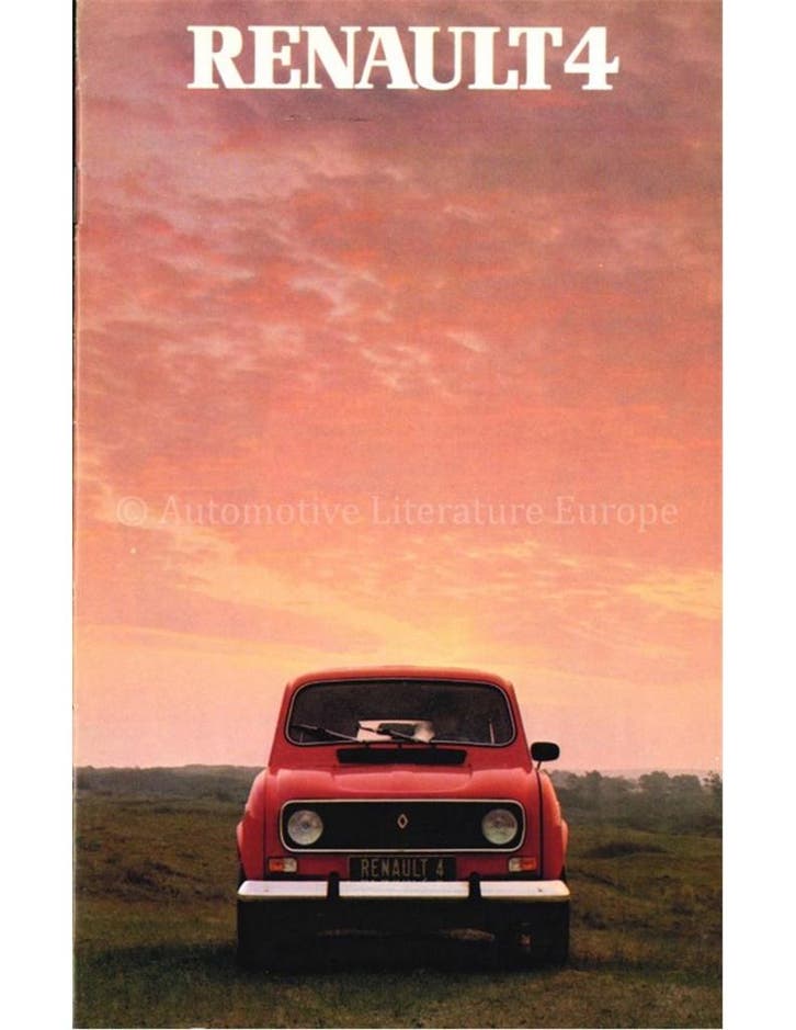 1982 RENAULT 4 BROCHURE NEDERLANDS, Livres, Autos | Brochures & Magazines