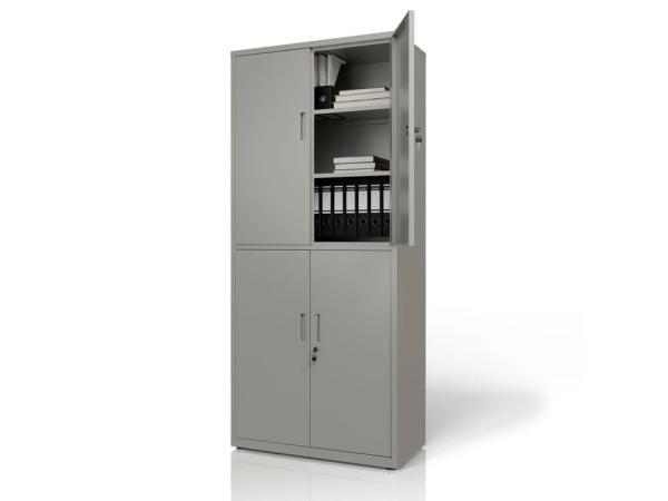 Veiling - Metalen Archiefkast / Kantoorkast - Incl. slot, Huis en Inrichting, Kasten | Roldeurkasten en Archiefkasten