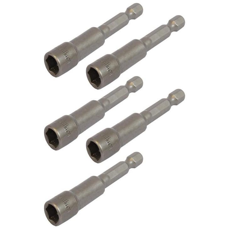 Set van 5 dop bit adapters 1/4 sleutelwijdte 11 mm. lengte, Doe-het-zelf en Bouw, Gereedschapskisten, Ophalen of Verzenden