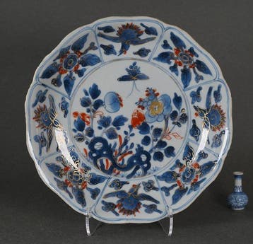 Kangxi (1662-1722) - Bord - Birds Amidst Fire Clouds and