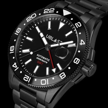 Ublast - Royal GMT Professional - UBRGB44BK - Automatic, Nieuw