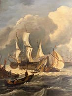 E.Liphart.(XX - Zeilschepen voor de rede van Texel, Antiek en Kunst