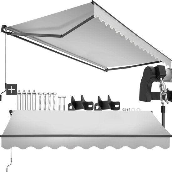 2dekans | tectake® Zonnescherm met Knikarm - 300 x 250 cm -, Jardin & Terrasse, Protection solaire, Enlèvement ou Envoi