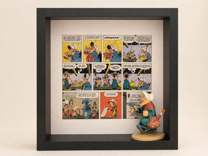 Studio Delu. (1976) - Lucky Luke– Triptyque 3×27x27 Shadow, Antiek en Kunst, Kunst | Designobjecten