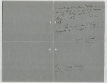 Romain Rolland - Lettre autographe signée à Victor, Nieuw