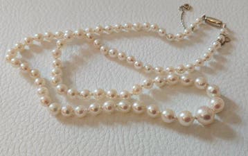 Sans prix de réserve - Collier de perles - 18 carats Or