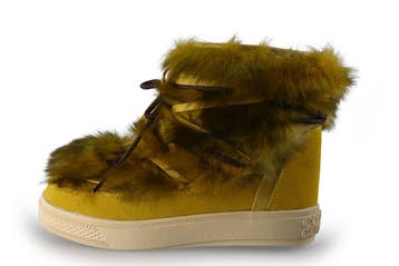 Colors of California Enkellaarzen in maat 38 Geel, Kleding | Dames, Schoenen, Verzenden, Geel, Lage of Enkellaarzen, Zo goed als nieuw