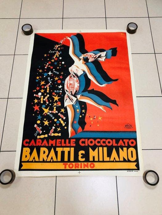 Pluto - BARATTI E MILANO (Large size) - jaren 1950, Antiek en Kunst, Kunst | Tekeningen en Fotografie