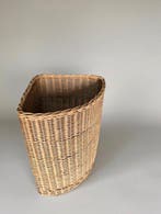 Panier (2) - Paire de paniers à parapluies ovales en osier, Antiquités & Art