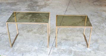 Tafel (2) - Gerookt - Mid Century jaren 60/70