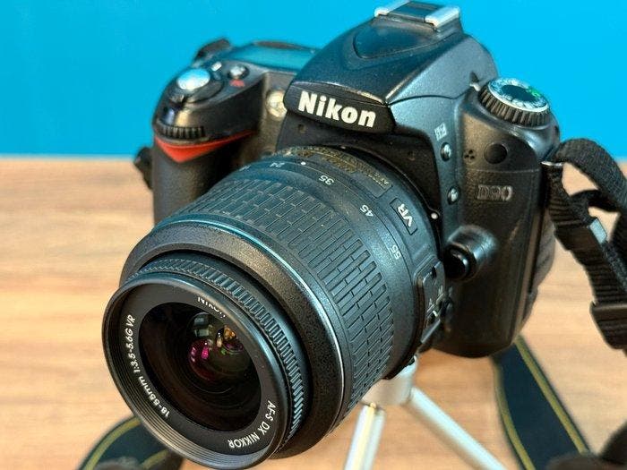 Nikon D90 + AF-S 18-55 VR Single lens reflex camera (SLR), Audio, Tv en Foto, Fotocamera's Digitaal