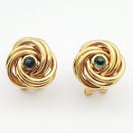 Oorbellen - 18 karaat Geel goud - 0.24ct. tw. Toermalijn, Nieuw