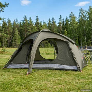 vidaXL Trekkingtent met regenkap, waterbestendig 2-persoons, Verzenden