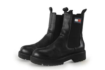 Tommy Jeans Chelsea boots in maat 39 Zwart, Verzenden, Zwart, Overige typen, Gedragen