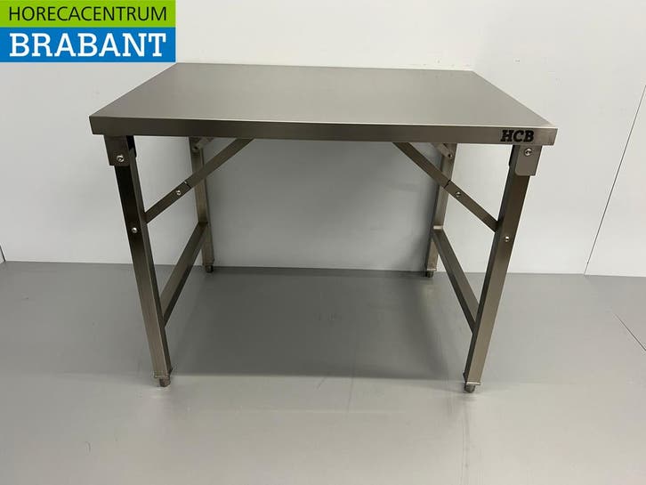 Table de travail pliante en acier inoxydable 100 x 70 x 85, Articles professionnels, Horeca | Autre, Envoi