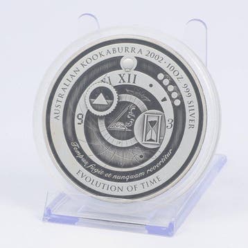 Australië. 10 Dollars 2002 - Evolution of Time 10 Oz, Postzegels en Munten